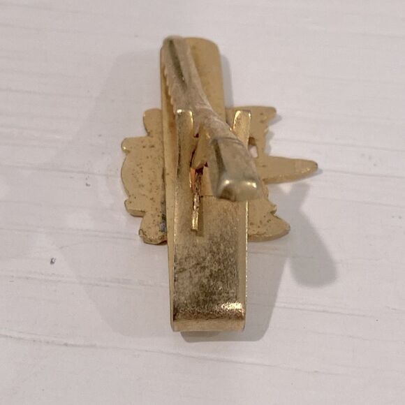 Vintage London England Crest Tie Clip In Gold Tone - Picture 4 of 6